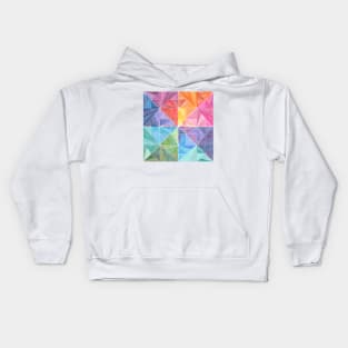 Geo Color Wheel Kids Hoodie